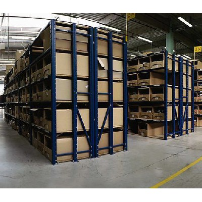 Warehouse shelves